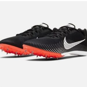 Nike Women's Zoom Rival M 9 AH1021-007 Black Crimson Track Shoes/Spikes